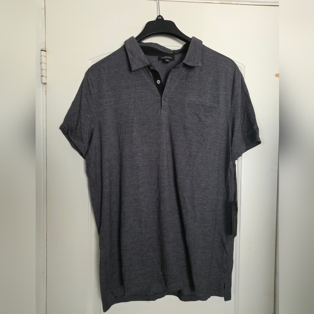 Rare Marc Anthony Black Polo Shirt Yarn XL NWT
